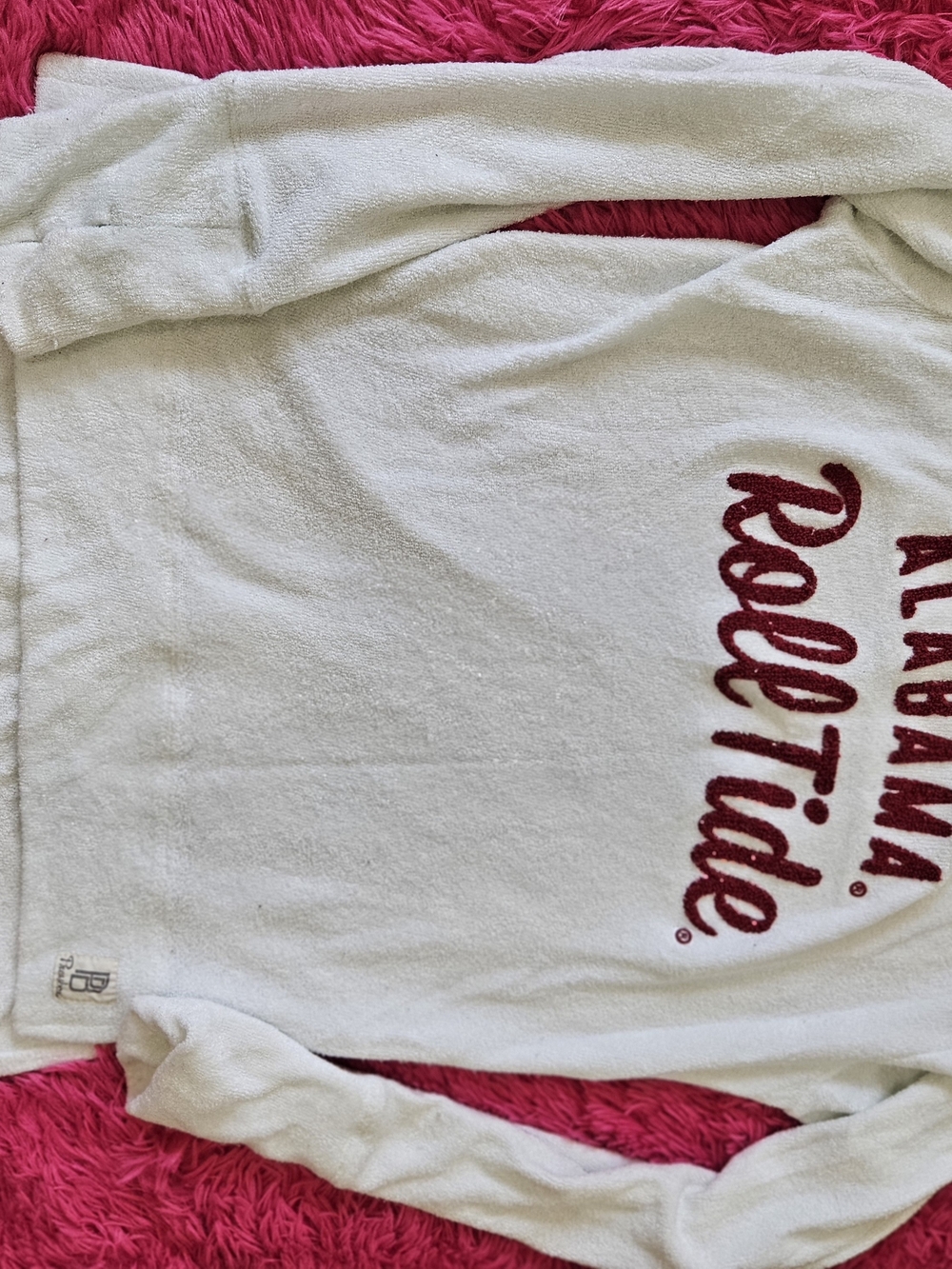 Alabama Roll Tide Women's Cream Crewneck Sweater